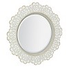 12.5" Decorative Floral Metal Lace Wall Mirror - Stonebriar Collection - 2 of 4