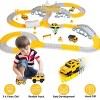 340Pcs Construction Race Track Set Kids DIY Construction Toys STEM Flexible Car Track Playset Gift for Toddlers Boys Aged 3 4 5 6 Year Old - 3 of 4