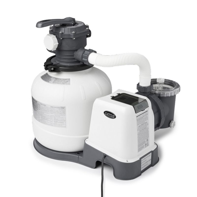 Intex 26647EG Krystal Clear 14" 2800 GPH Above Ground Pool Sand Filter Pump with Automatic Timer, 1 of 7