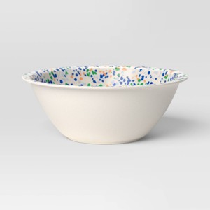 30oz Plastic Terrazzo Cereal Bowl Ivory - Room Essentials™ - 1 of 3