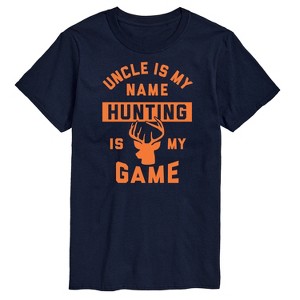 Men's - Instant Message - Uncle Is My Name Hunting My Game Short Sleeve Graphic T-Shirt - 1 of 4
