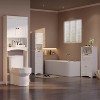 MaseiKar Over The Toilet Storage Cabinet with Adjustable Shelf and Double Doors, Bathroom Space Saver Organizer Above Toilet with Open Shelf - 2 of 4