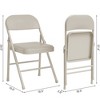 Whizmax  4 Pack Folding Chairs with Padded Cushion and Back, Metal Chairs with Comfortable Cushion for Home and Office, for Indoor and Outdoor Events - 2 of 4