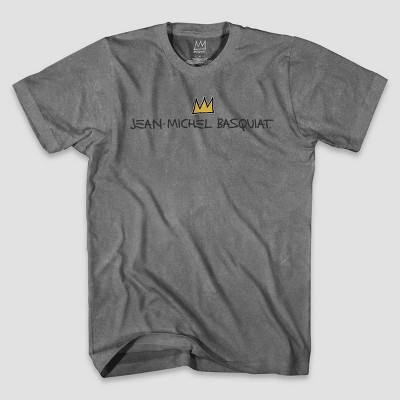 Men's Jean-Michel Basquiat Short Sleeve Graphic T-Shirt - Charcoal Gray XXL