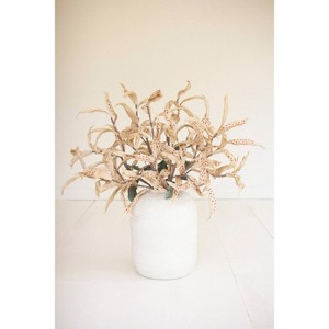 Multi Beige Green Faux Floral Stem – 36" Tall Botanical Accent by Kalalou - 1 of 3