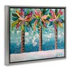 Stupell Industries Vivid Hue Palm Trees Black Framed Floater Canvas Wall Art - 3 of 4