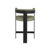 Meridian Furniture,Romeo Olive Green Vegan Leather Counter Stool, Set of 2 - 2 of 4