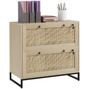 NicBex 1 Drawer File Cabinet with 1 Cabinet,Office Cabinet with White Metal Handle Design,Modern Storage Cabinet,Filing Cabinets for Home Office - 1 of 4
