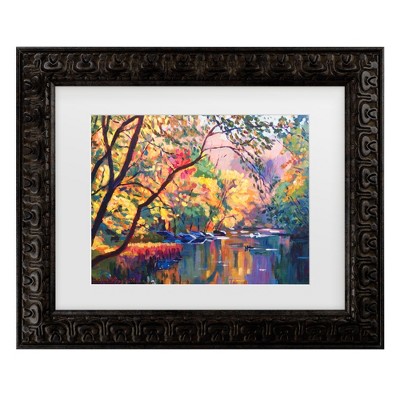 Trademark Fine Art - David Lloyd Glover Color Reflections Matted Framed ...