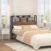 Aheaplus Storage Headboard with Led Lights & Charging Station - 2 of 4