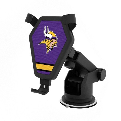 Keyscaper Minnesota Vikings Stripe 10-Watt Wireless Car Charger