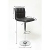 Dolonm Set of 2 35-43.5 in. H Swivel Faux Leather Adjustable Height Bar Stool with Metal Frame & Footrest - 4 of 4