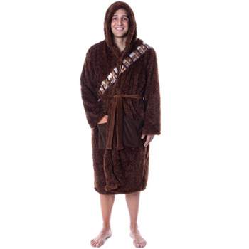Star Wars Adult Unisex Chewbacca Costume Plush Fleece Robe Bathrobe Brown