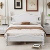 NicBex Retro Style Full/Queen Size Platform Bed Frame with Hollow Design Headboard,Solid Wood Slats Support,No Box Spring Needed,Easy Assembly - 2 of 4