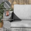 Sonkuki Patio Loveseat Sofa, All-Weather PE Rattan Wicker Set Small Patio Conversation Couch with Cushion - 4 of 4