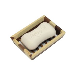 Chery Life Handmade Natural Bamboo Soap Dish/Stripe Soap Holder - 1 of 2