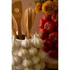 Ceramic Vase – Garlic – 11" Tall Hand-Painted Fruit Design by Kalalou - 2 of 3