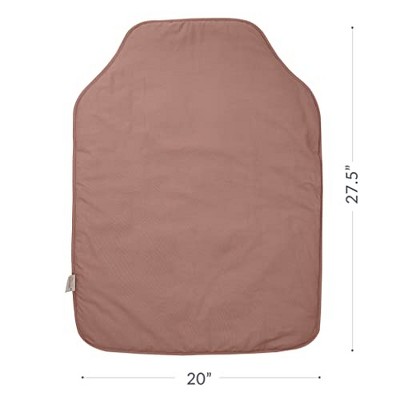 Misty Rose Cotton Percale Portable Baby Changing Pad