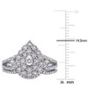 EVERLY JEWELRY | Sterling Silver 1/4 CT TW Diamond Vintage Ring Set - 4 of 4