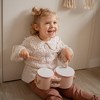 Label Label: Wooden Bongos - Pink, 2 Heart-Shaped Drum Sticks, Ages 2+ - 4 of 4