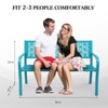 Karl Home | 50 in. Metal Outdoor Bench (7 colors available) - 2 of 4