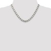 Black Bow Jewelry Men's 7mm, Sterling Silver, Solid Box Chain Necklace - 2 of 4