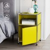 Fortune Candy 25.39'' Tall 1 Door Modular Design Metal Nightstand - 3 of 4