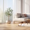 YESFASHION Artificial Olive Tree, Tall Faux Silk Olive Trees for Home Office Living Room Decor, Indoor Fake Potted Tree with Natural Wood Trunk - 2 of 4