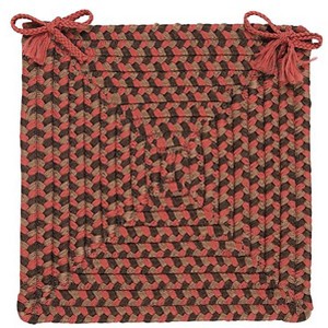 Colonial Mills Tiburon - Rusted Rose Chair Pad, 1 Pc - 1 of 2