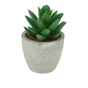 Unique Bargains Artificial Plants Green 2.76"x2.76"x4.33" 1 Pcs - 1 of 4