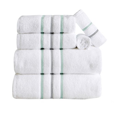 Cotton Woven Striped Bath Towel Sets 