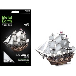 Model Kit HMS Victory British Navy Ship (Challenging Difficulty) Steel Model Kit by Metal Earth - 1 of 4