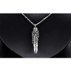 Dragon Bullet Dagger Necklace for Men or Women Stainless Steel Goth Biker Ginger Lyne Collection - 2 of 4