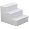 Kings Brand Furniture – Darien 3 Step Wood Step Stool for Adults or Kids, Dog Stairs - 3 of 4