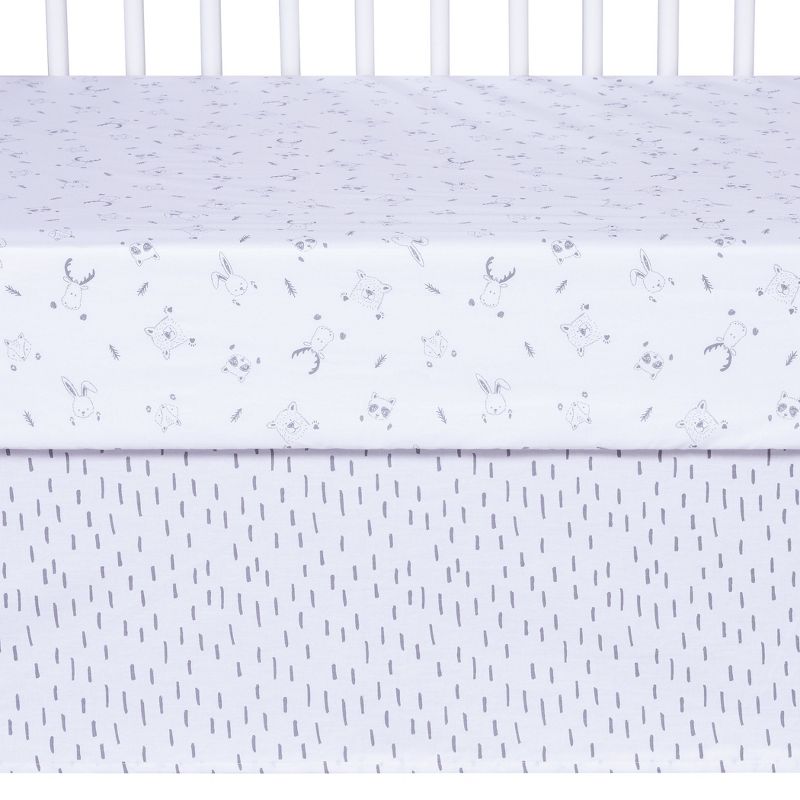 Trend Lab Peek-a-Boo Forest Baby Nursery Crib Bedding Set - 3pc, 5 of 8