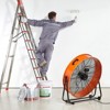 VEVOR Drum Fan, 30 Inch High Velocity Industrial Shop Fan, Heavy Duty Commercial Use 3-Speed 13000CFM, 360°Adjustable Tilting, Orange - 2 of 4