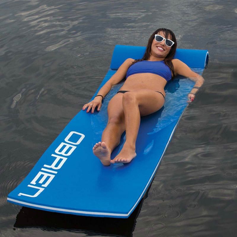 OBrien Foam Water Lounge 86 x 24 In. Pool or Lake Floating Lounger Mat, Green, 2 of 7