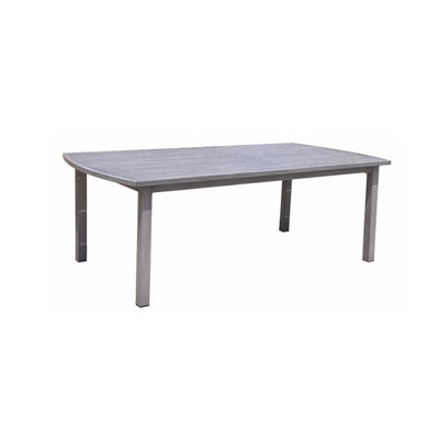 Courtyard Casual Cabo 7 pc Arm Chair Dining Set - 84" Table  Includes:  One 84: Dining Table, Six Arm Chairs  Aluminum Frame with Sunbrella Cushions