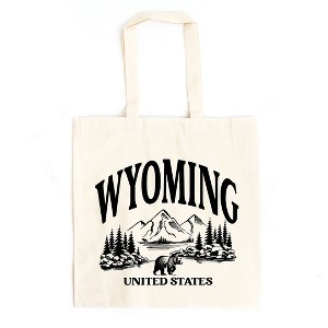 City Creek Prints Wyoming Forest Scene Canvas Tote Bag - 15x16 - Natural - 1 of 2
