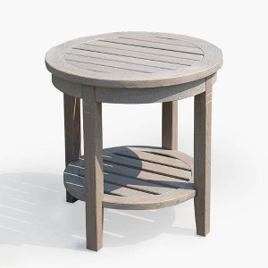 Cambridge Casual Teak Round Sherwood Patio Accent Table - 1 of 4