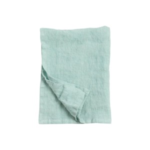 Slickblue Stone Washed Linen Tea Towel, 18 x 26 Inch Kitchen Towel with Hanging Loop in 5 Color Options - 1 of 3