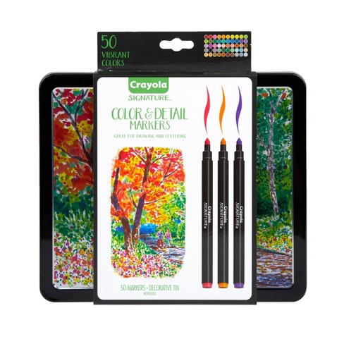 Crayola 40 Ct. Vibrant Fine Line Markers with fine tips for detail coloring, Crayola.com