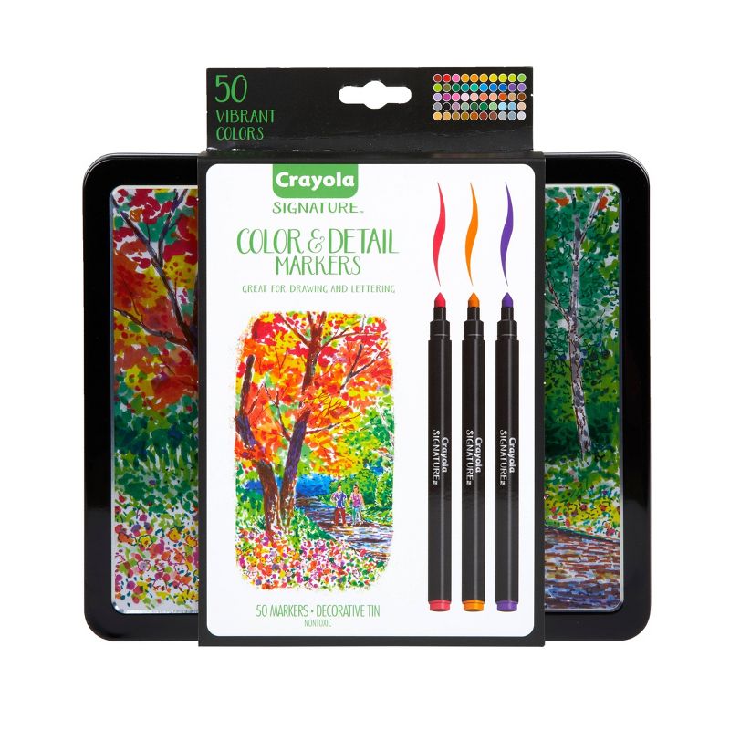 Crayola 50ct Signature Color &#38; Detail Markers Set, 1 of 8