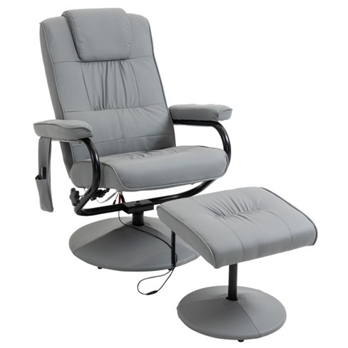 Massage recliner with online ottoman