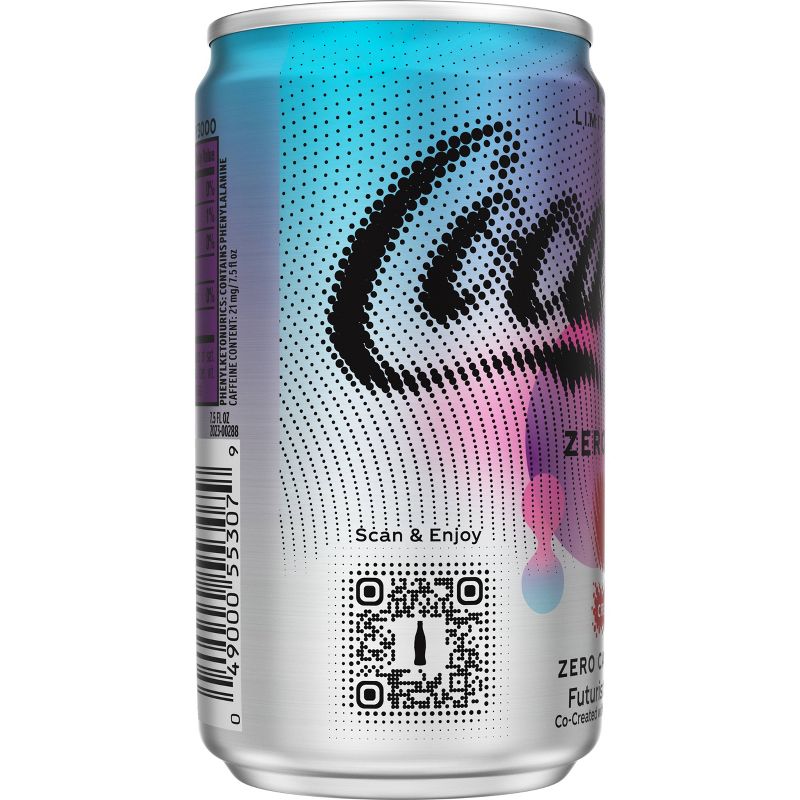 Coca-Cola Zero Sugar Creations Limited Edition - 10pk/7.5 fl oz Mini Cans, 4 of 7