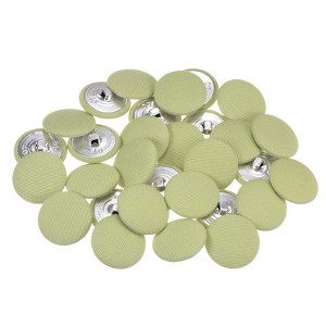 Unique Bargains Suit Dress Blouse Aluminum Fabric Cloth Covered Sewing Buttons 30 Pcs - 1 of 4