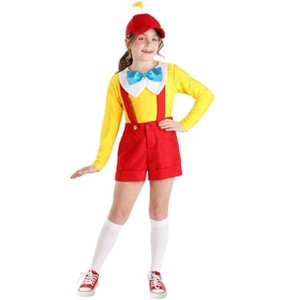 HalloweenCostumes.com Kid's Tweedle Dee/Dum Halloween Costume | Shorts w/ Attached Suspenders, Shirt, and Hat Outfit - 1 of 3