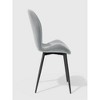 20.48"Comfortable Upholstered Armless Accent Dinning Room Chairs - 3 of 4