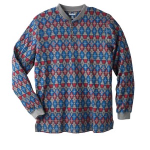 KingSize Men's Big & Tall Tall Waffle-Knit Thermal Henley Tee Tall - 1 of 4