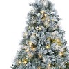 HomeRoots 4' Pre Lit Full Flocked Fir Christmas Tree - 4 of 4